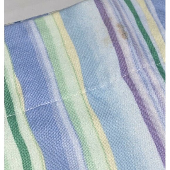 Custom Made Luxury Valances Short Curtains Wavy Stripe Multicolor Pastels Set 3 - Picture 5 of 7